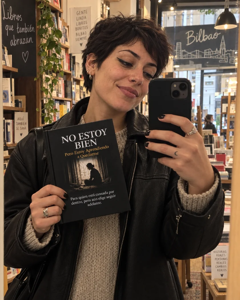 Lectora del libro No Estoy Bien en México